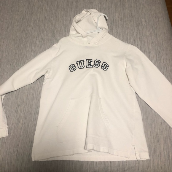 VINTAGE WHITE GUESS HOODIE - Picture 1 of 1